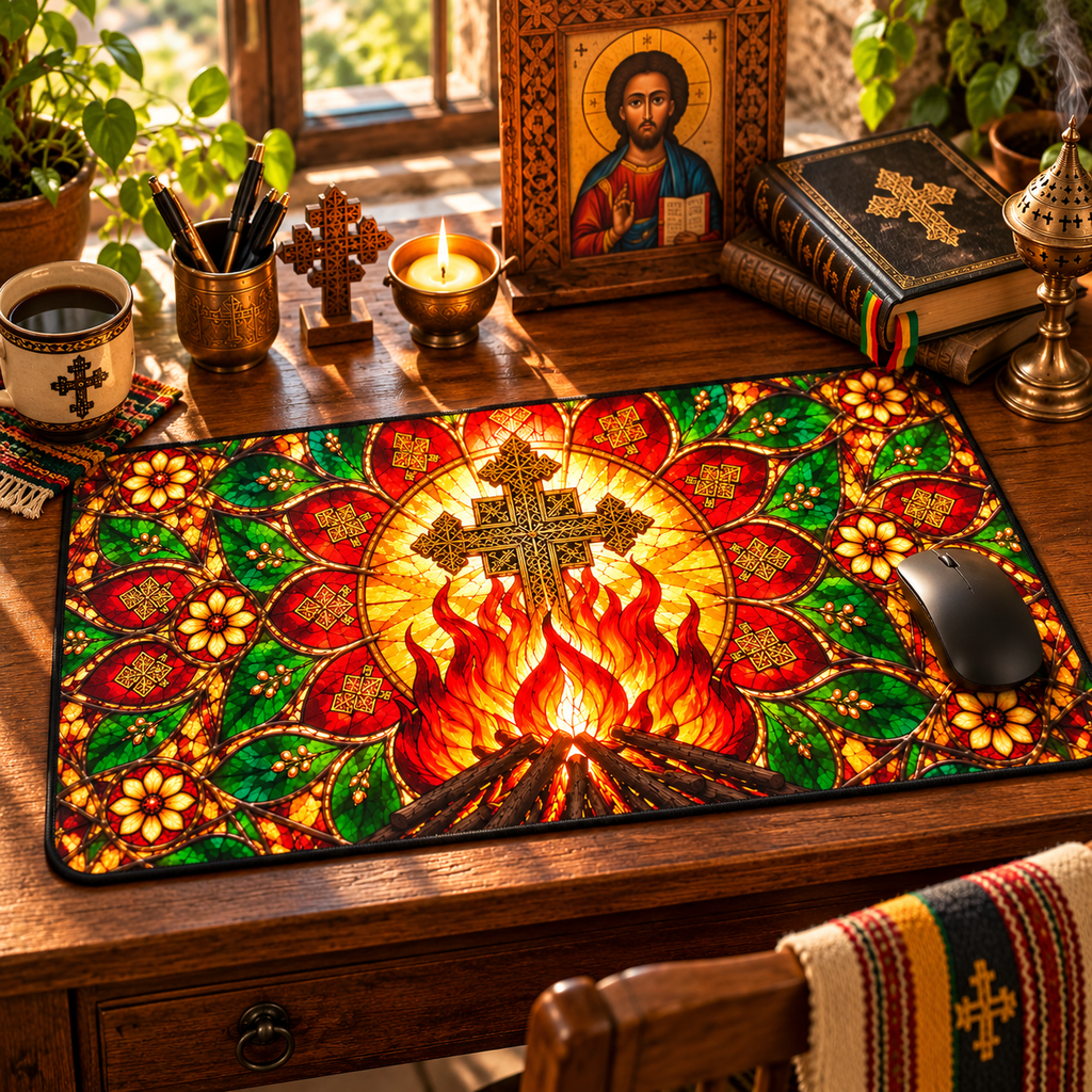 Ethiopian Meskel Festival Desk Mat