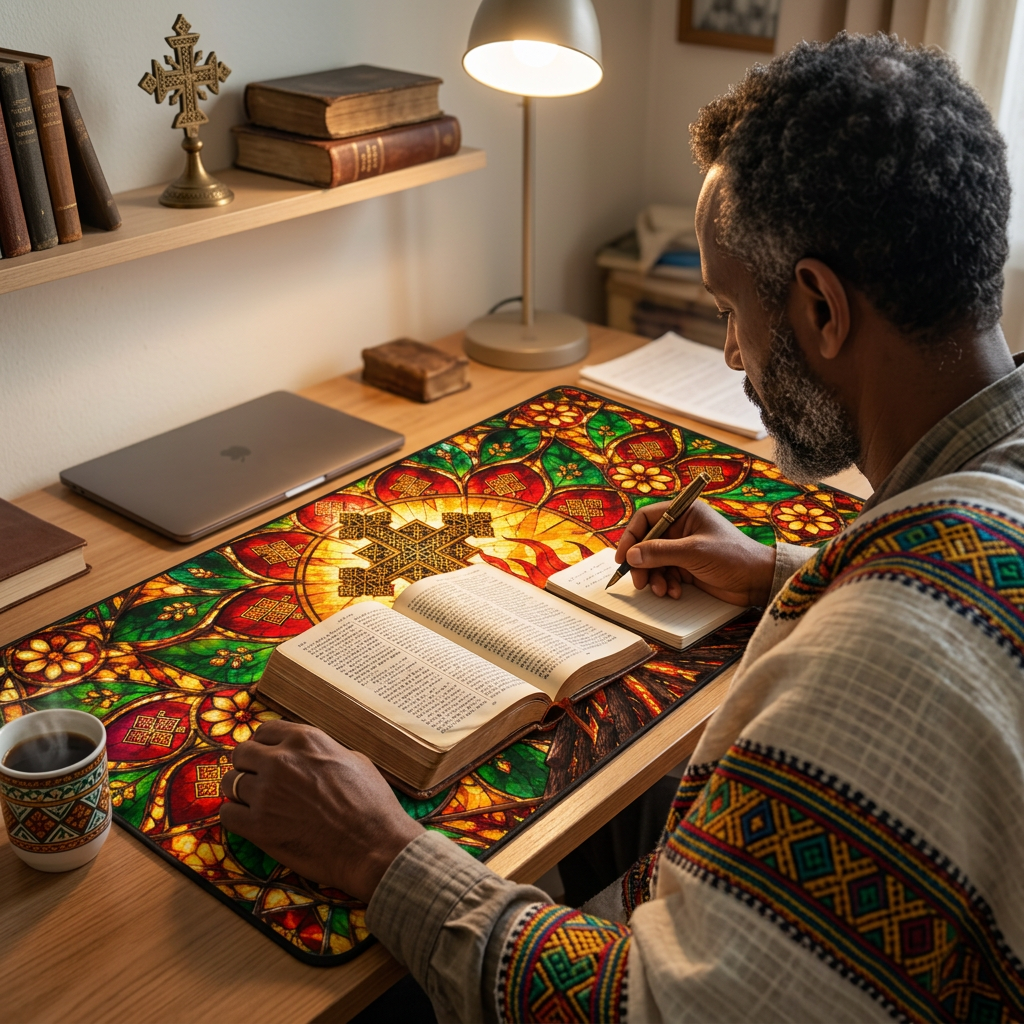 Ethiopian Meskel Festival Desk Mat