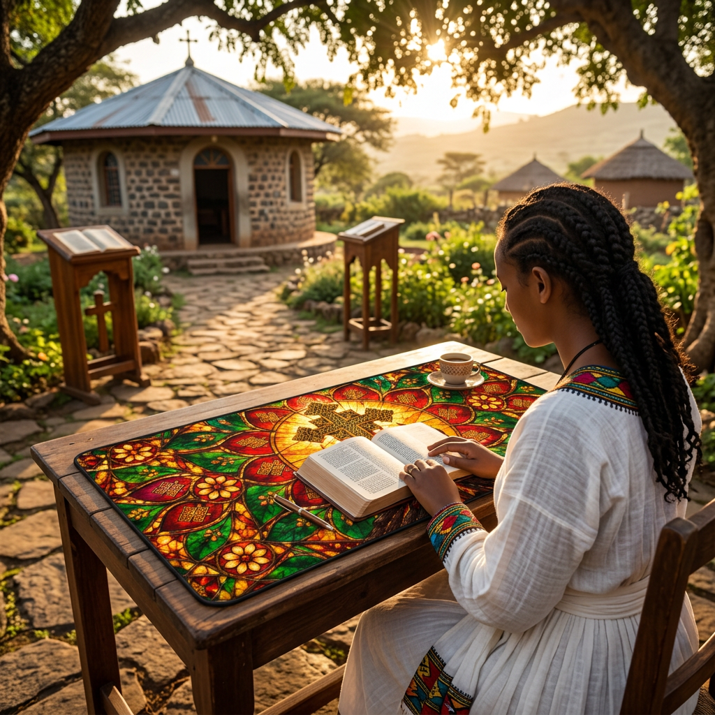 Ethiopian Meskel Festival Desk Mat