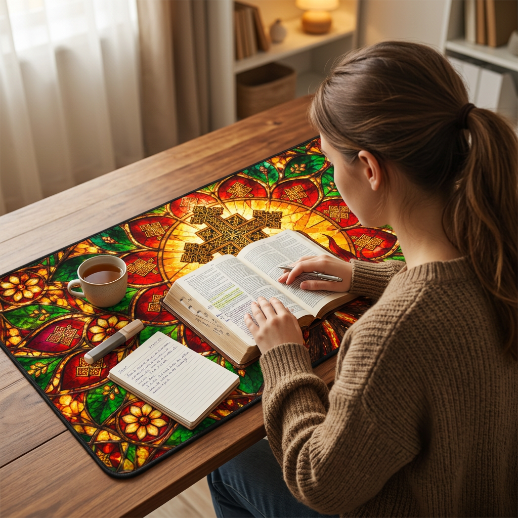 Ethiopian Meskel Festival Desk Mat