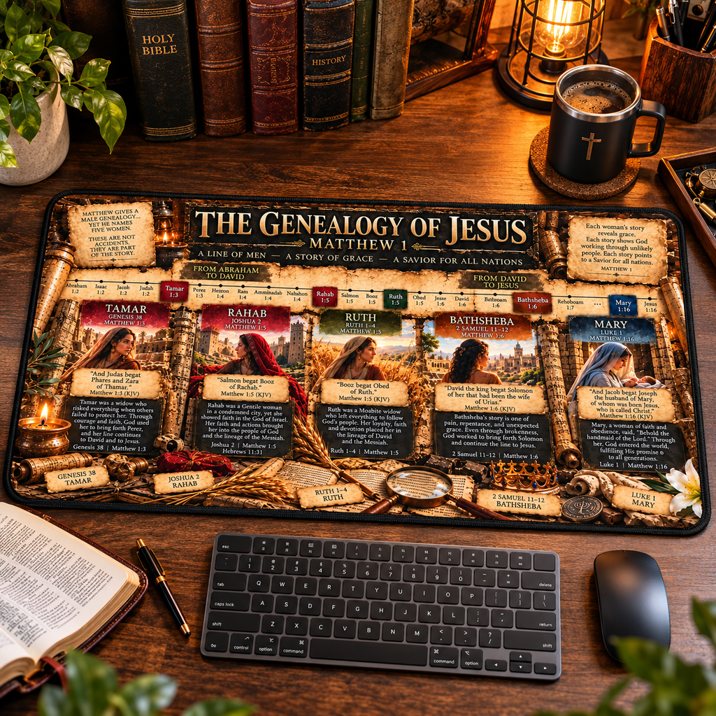 Women in the Genealogy of Jesus Desk Mat