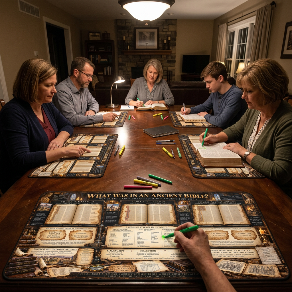 Early Christian Codices & Biblical Canon Desk Mat
