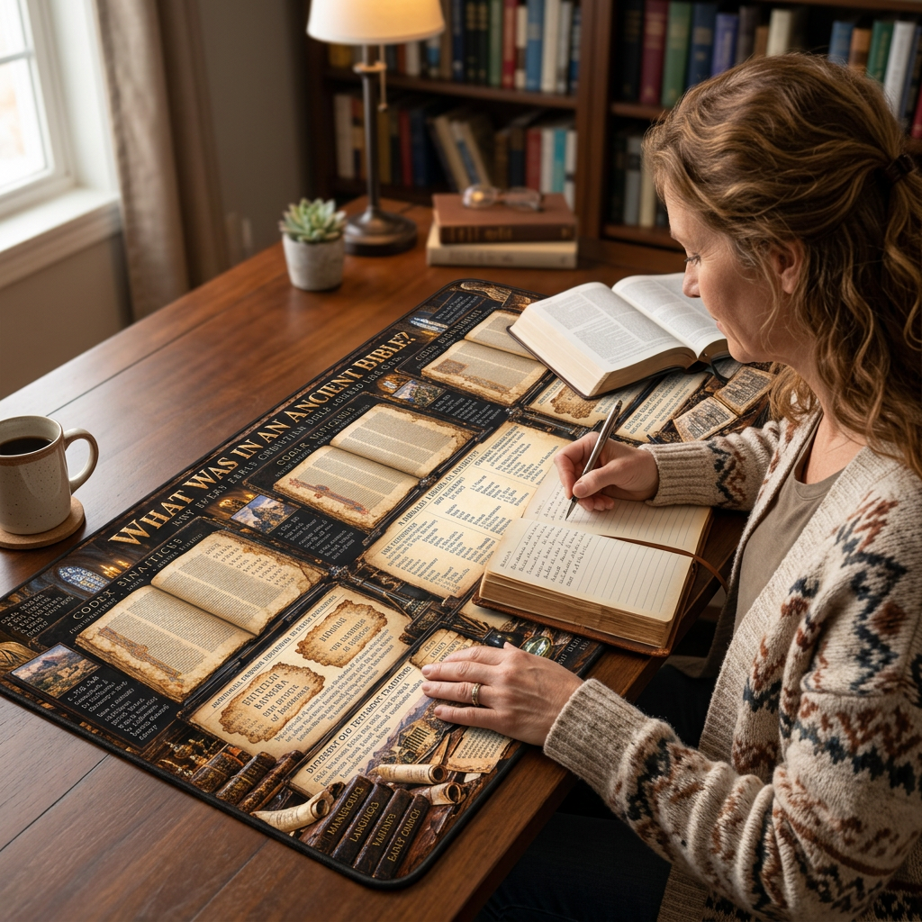 Early Christian Codices & Biblical Canon Desk Mat