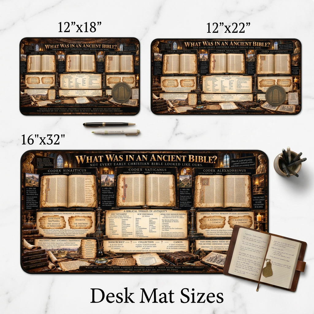 Early Christian Codices & Biblical Canon Desk Mat
