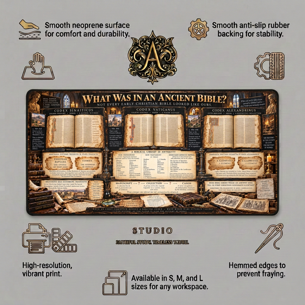 Early Christian Codices & Biblical Canon Desk Mat