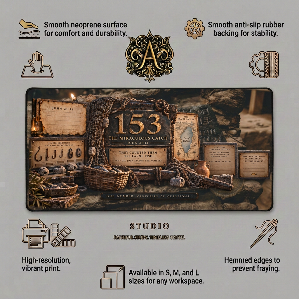 153 Fish Miraculous Catch Desk Mat