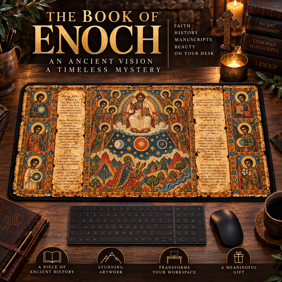 Ethiopian Bible Book of Enoch Desk Mat