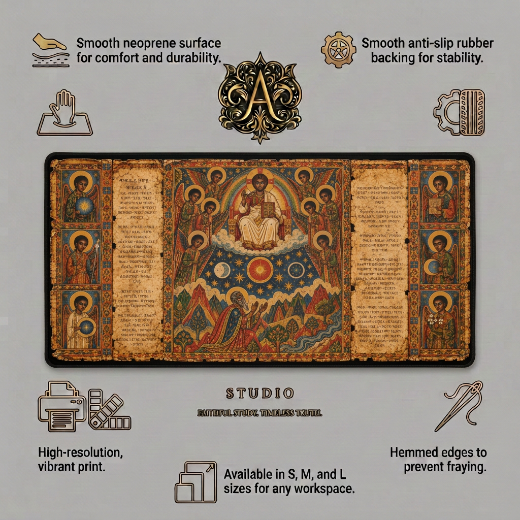 Ethiopian Bible Book of Enoch Desk Mat