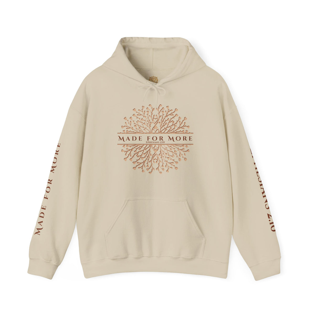 MADE for MORE HOODIE, Christianity Sweatshirt, Ephesians 2:10 Bible Verse Hoodie, Front and Back Design, Christian Gift, Faith Sweatshirt