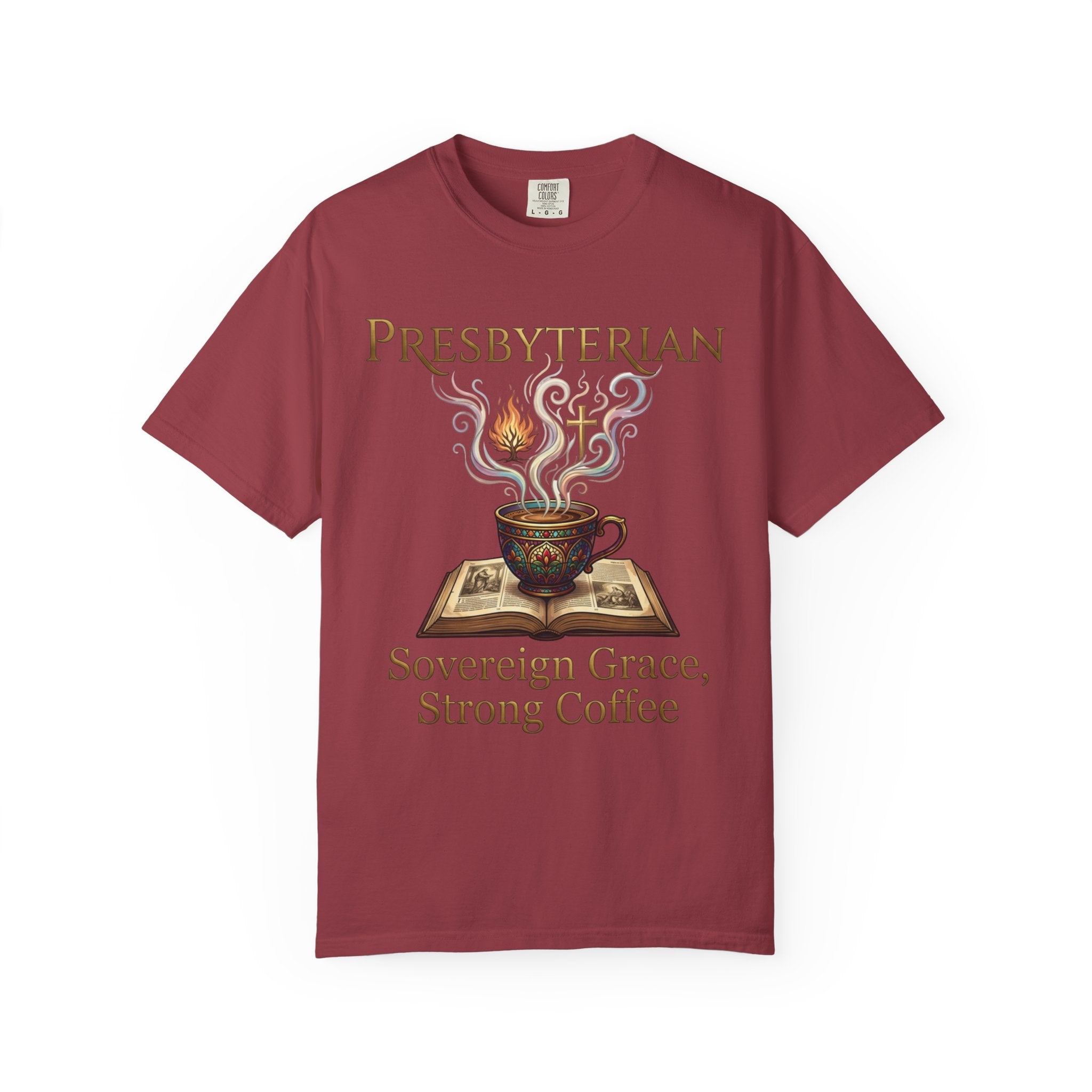 PRESBYTERIAN T-Shirt: Sovereign Grace Strong Coffee