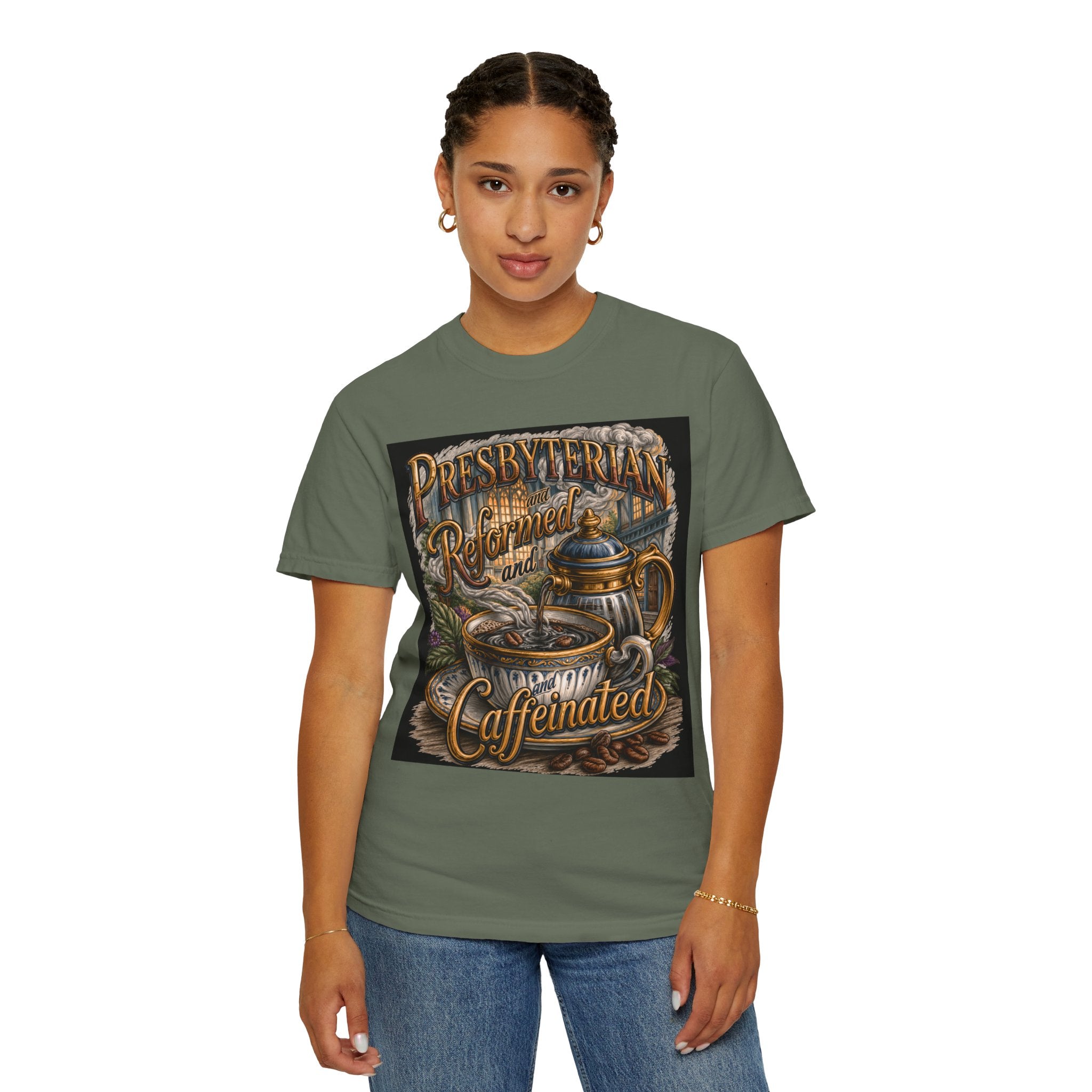 PRESBYTERIAN T-Shirt: Reformed and Caffeinated