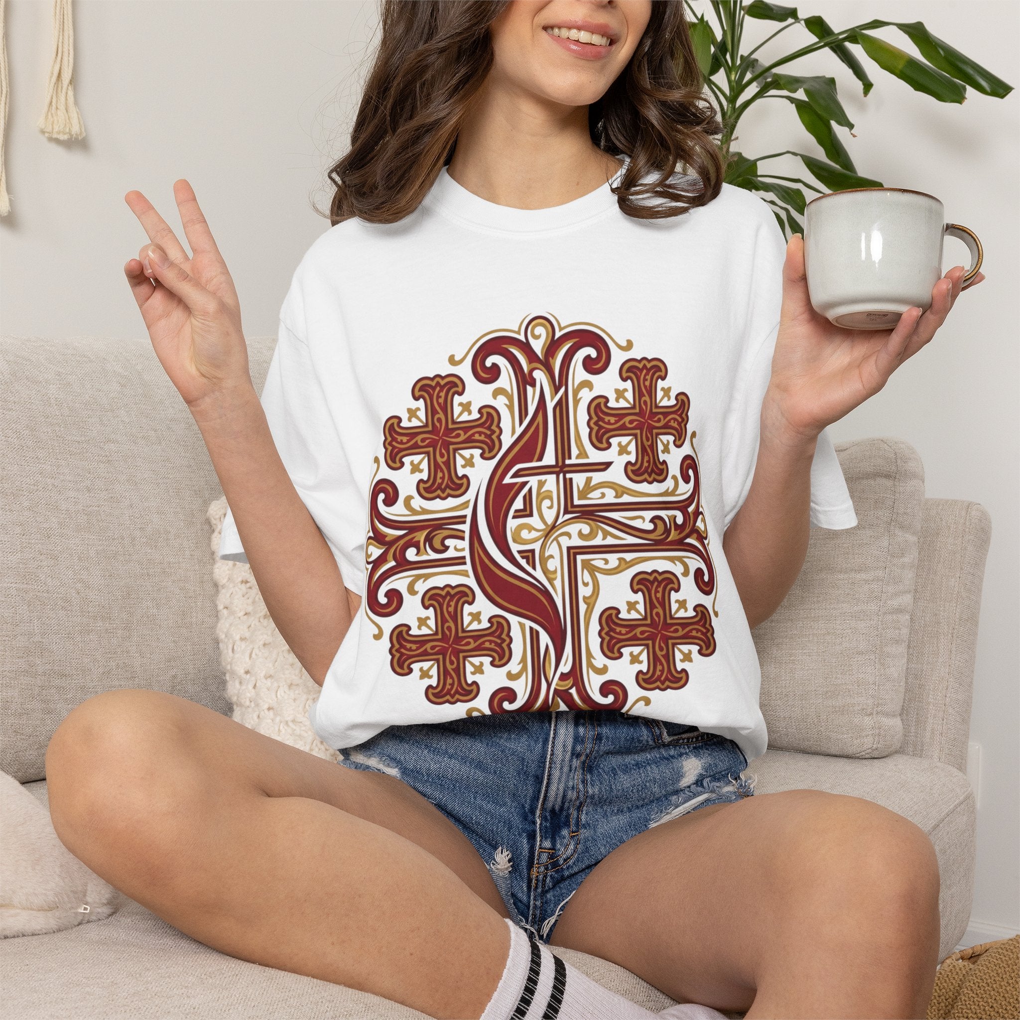 METHODIST T-Shirt: Jerusalem Cross