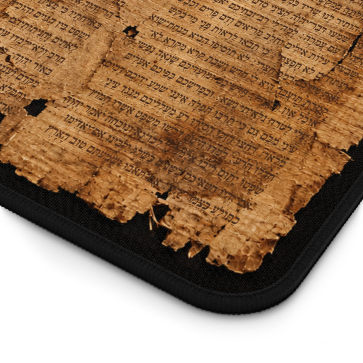 Ancient Isaiah Scroll Inspired Desk Mat with Niqqud