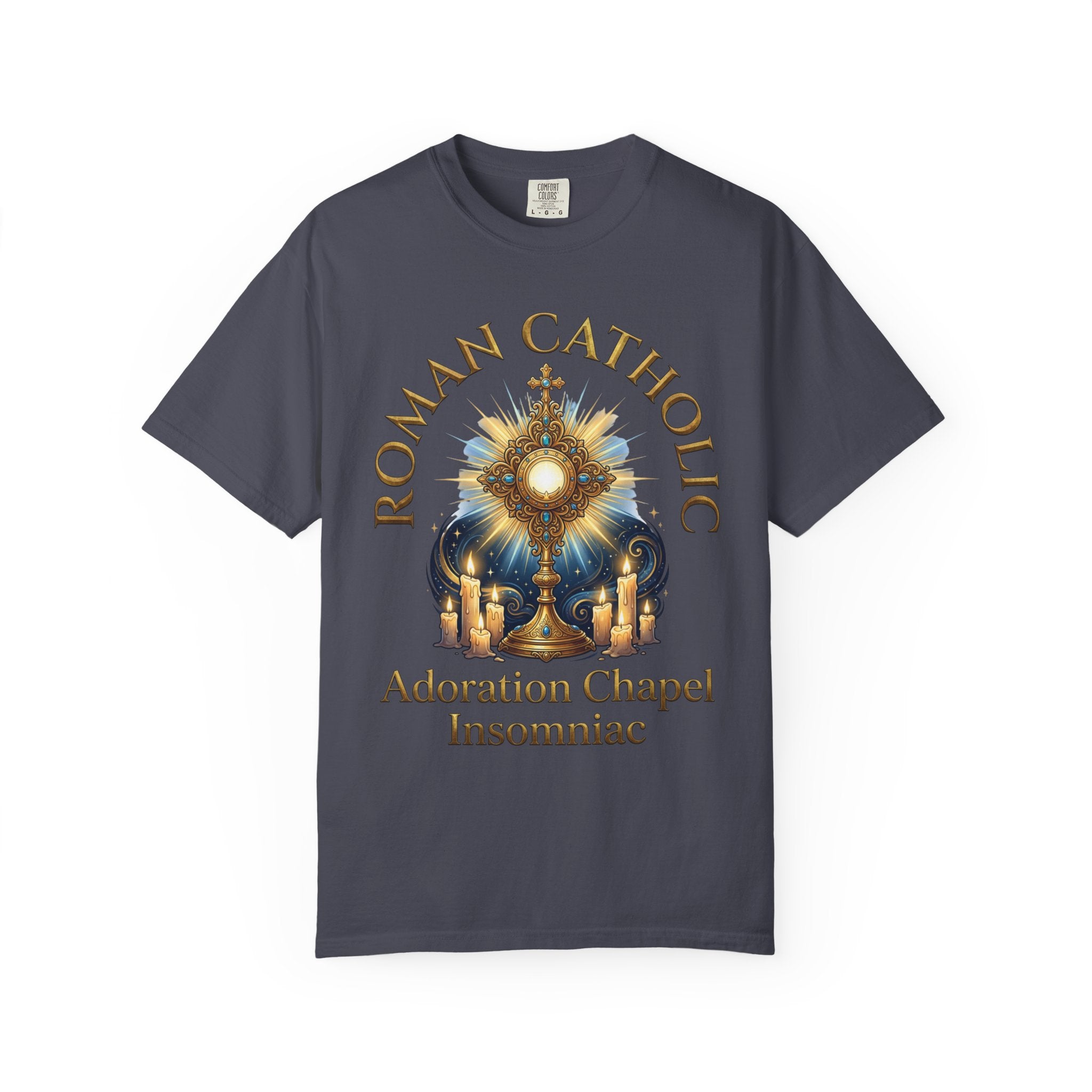 ROMAN CATHOLIC T-Shirt: Adoration Chapel Insomniac