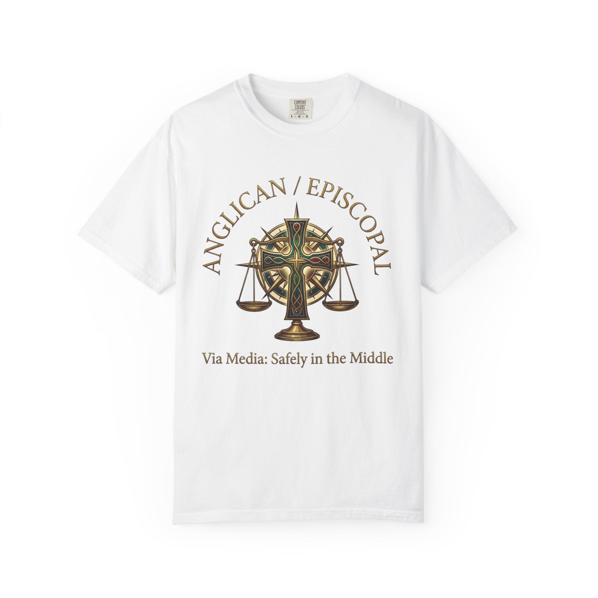 ANGLICAN EPISCOPAL T-Shirt: Via Media Safely in the Middle