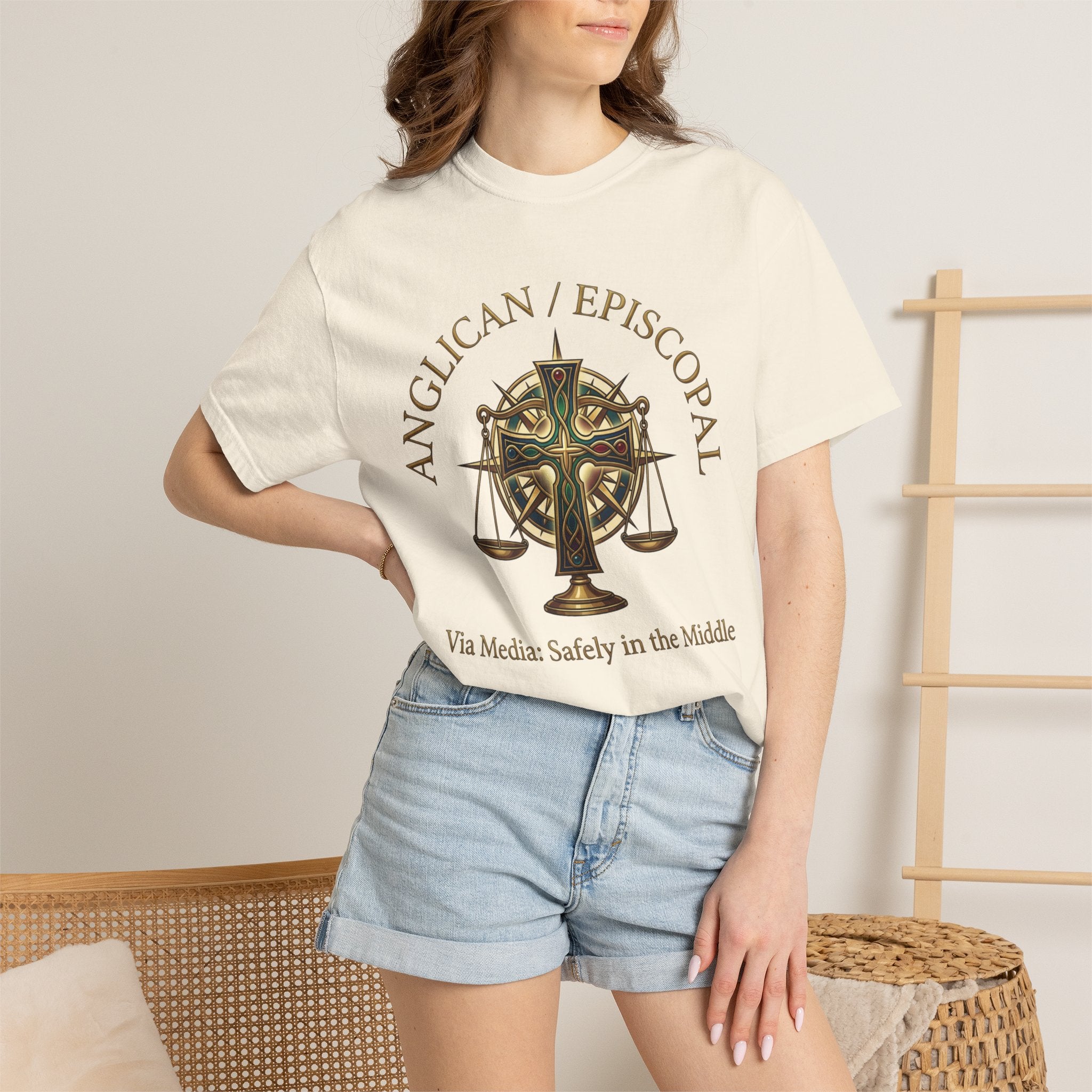 ANGLICAN EPISCOPAL T-Shirt: Via Media Safely in the Middle
