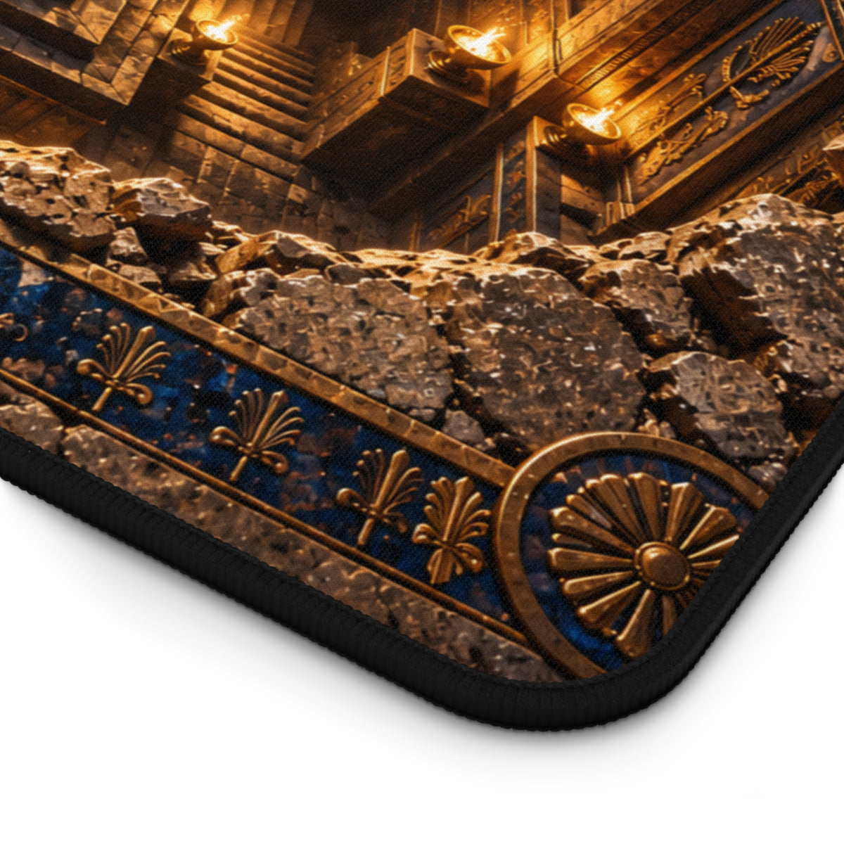 Ark of the Covenant Optical Illusion Desk Mat