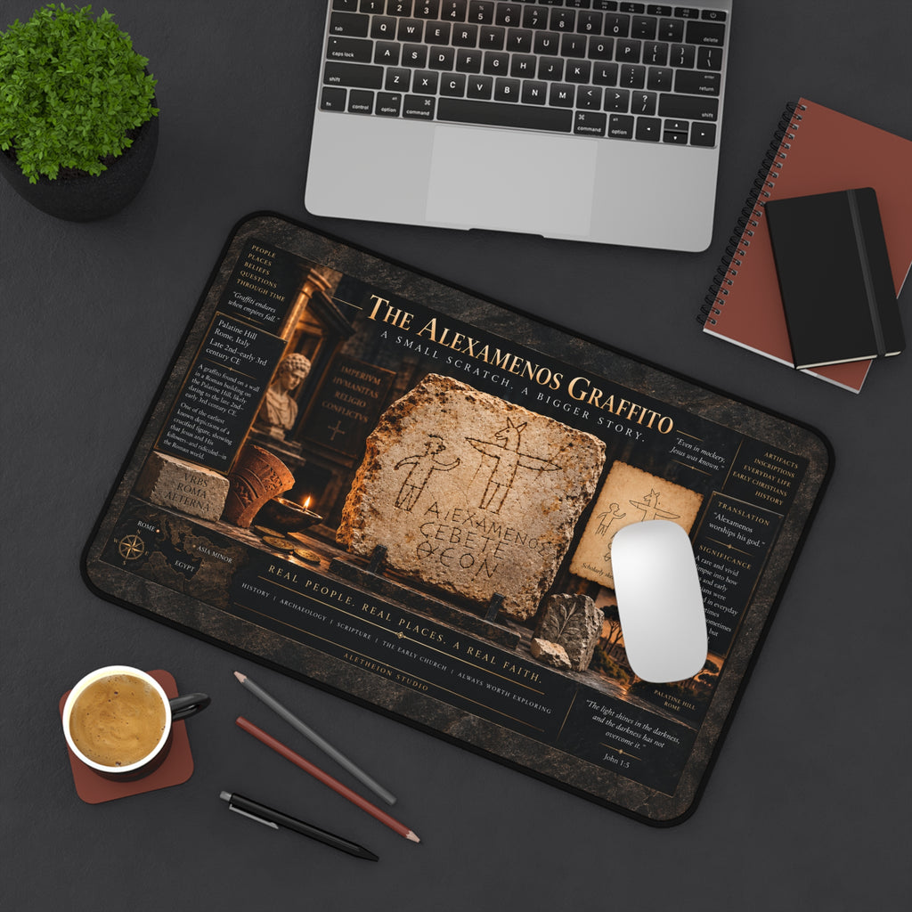 Alexamenos Graffito Desk Mat