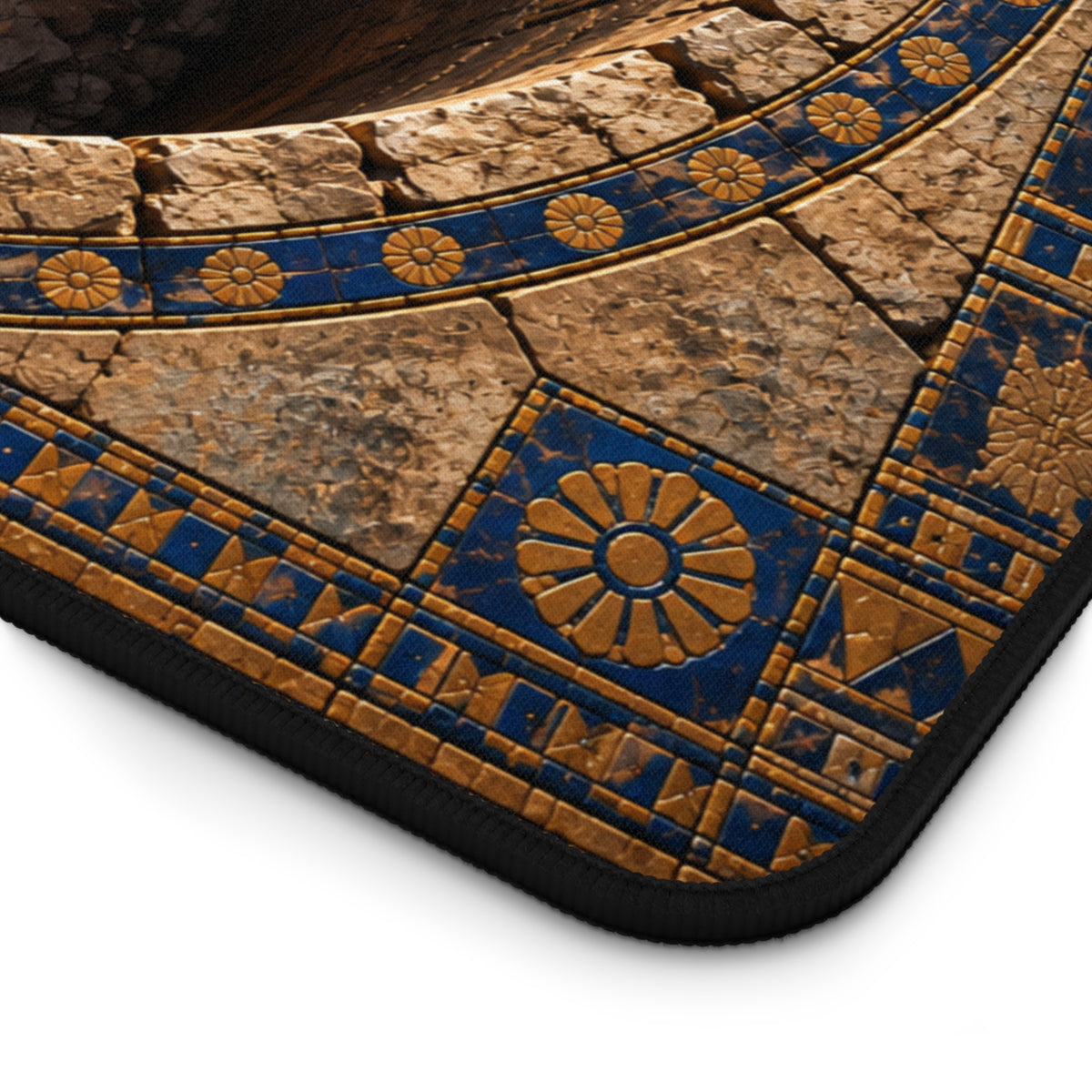 Daniel in the Lions Den Optical Illusion Desk Mat