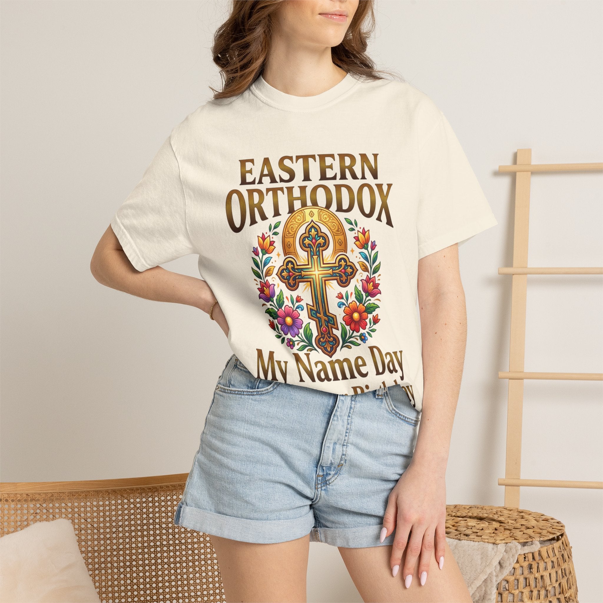 EASTERN ORTHODOX T-Shirt: My Name Day Beats Your Birthday