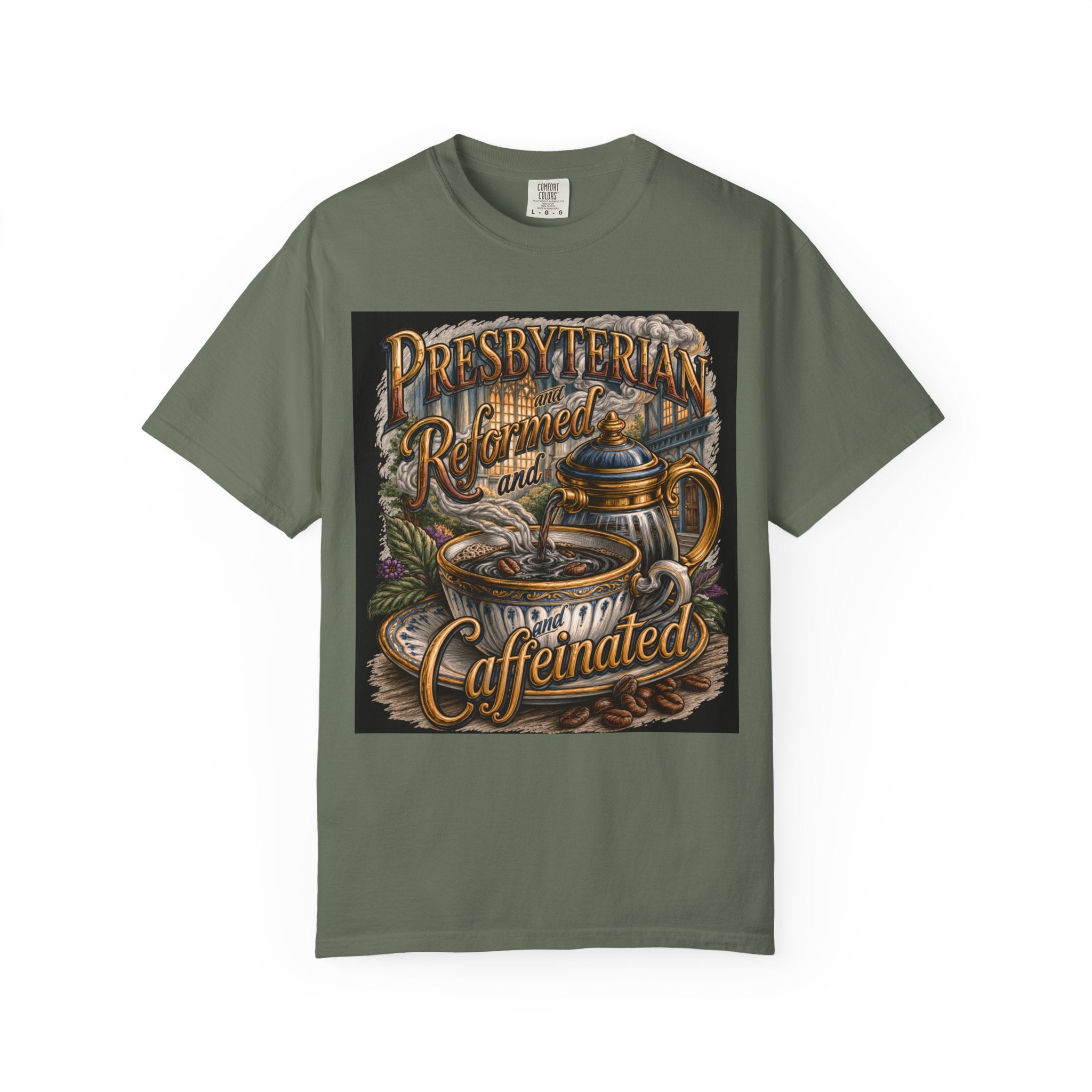 PRESBYTERIAN T-Shirt: Reformed and Caffeinated