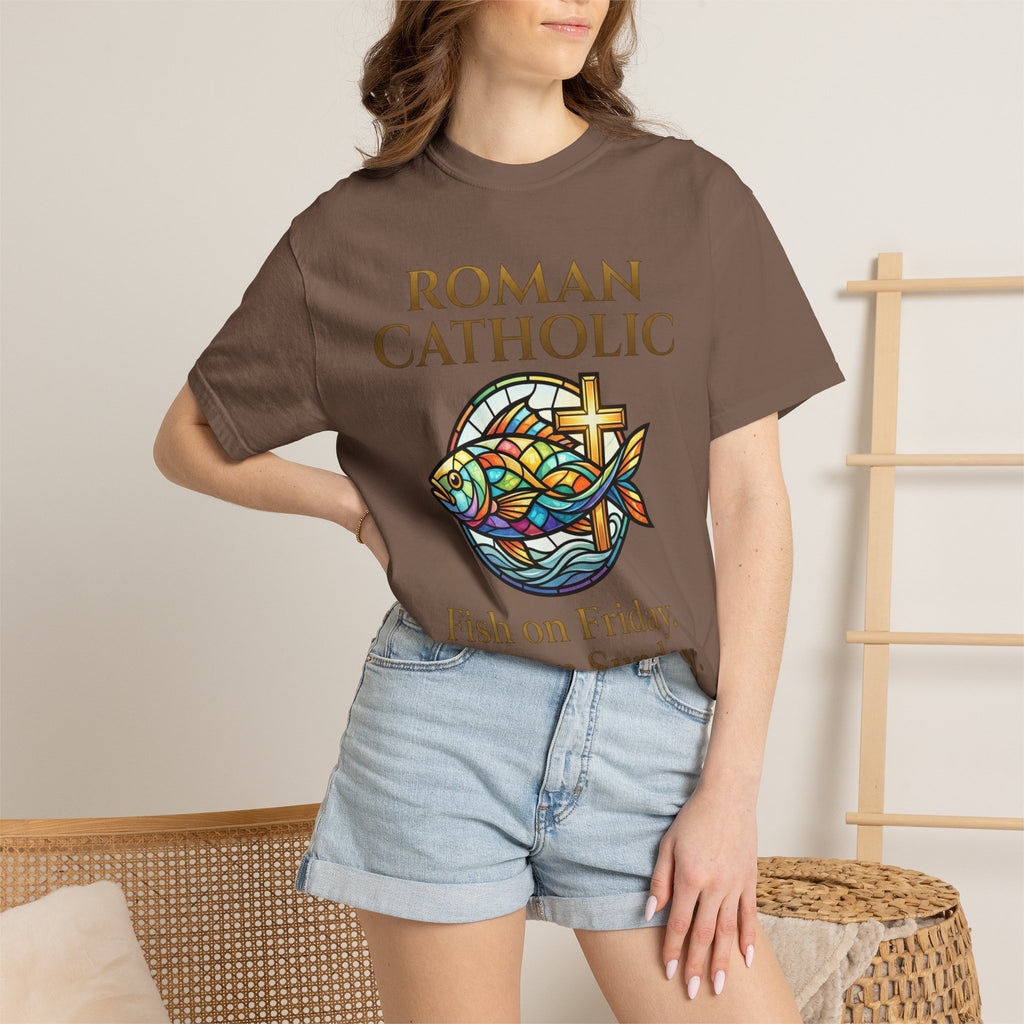 ROMAN CATHOLIC T-Shirt:  Fish on Friday, Faith on Sunday