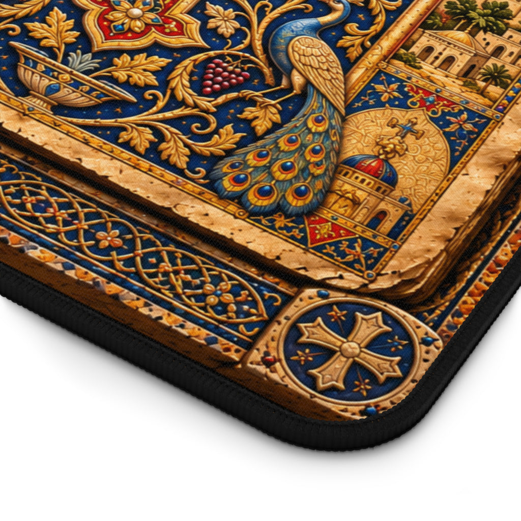 Syriac Peshitta John 1:1 Desk Mat
