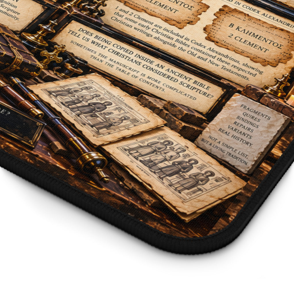 Early Christian Codices & Biblical Canon Desk Mat