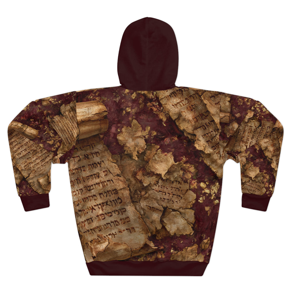 Dead Sea Scrolls Hoodie: Burgundy Oxblood