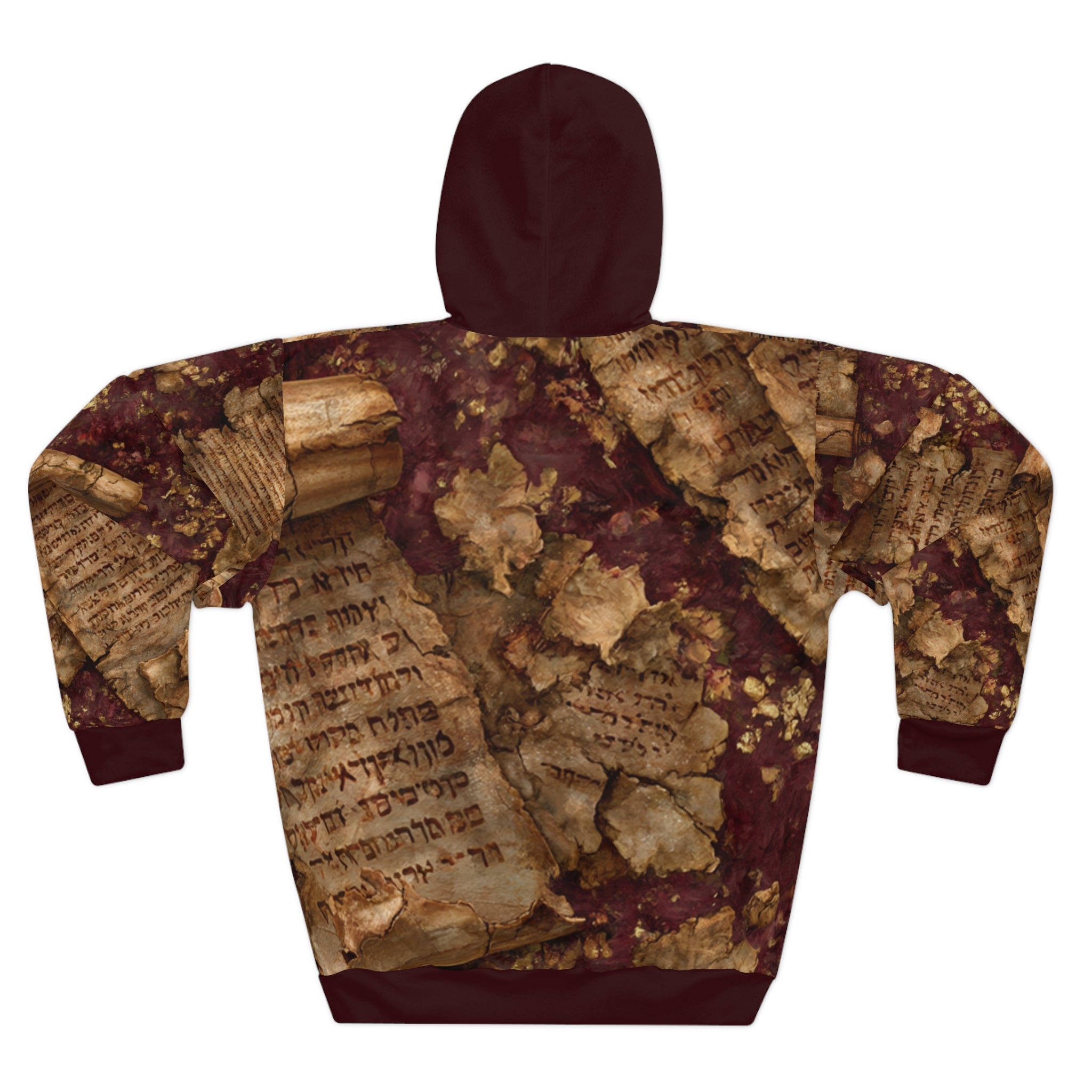 Dead Sea Scrolls Hoodie: Burgundy Oxblood