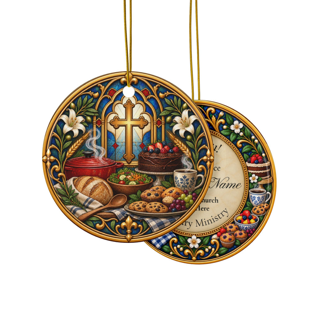 Personalized Culinary Ministry Appreciation Ornament | Years of Service Church Volunteer Gift