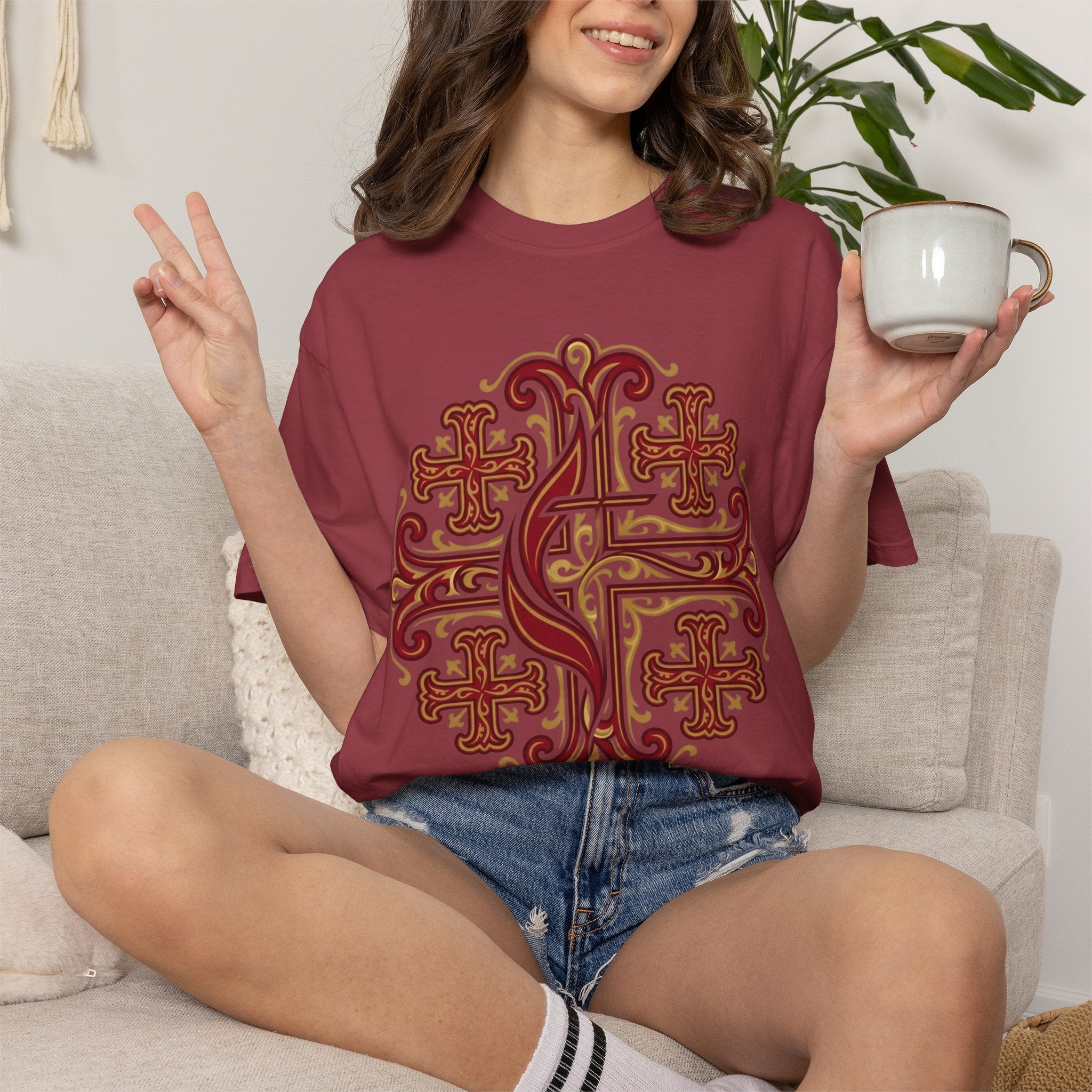 METHODIST T-Shirt: Jerusalem Cross