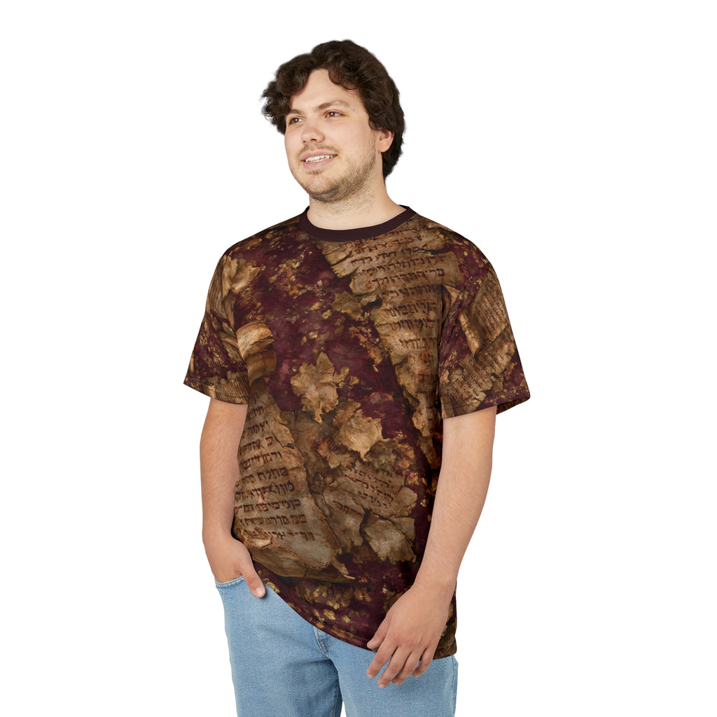 Burgundy Oxblood Dead Sea Scrolls T-Shirt