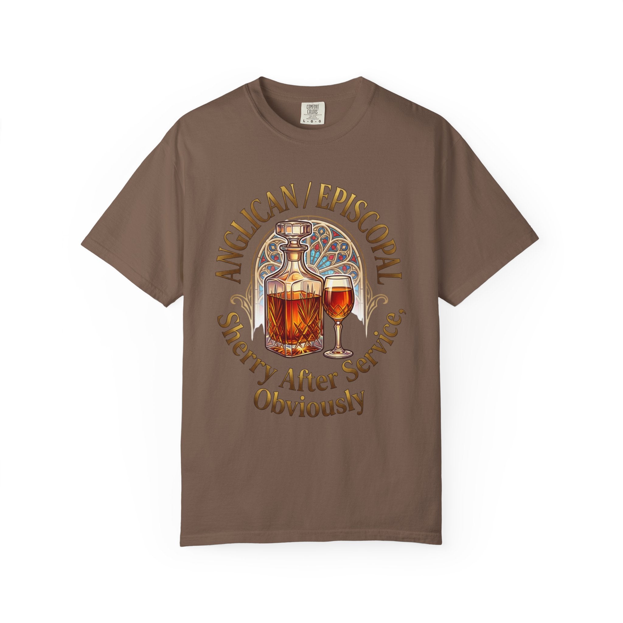 ANGLICAN EPISCOPAL T-Shirt: Sherry After Service Obviously