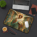 Archangel Raphael Stained Glass Desk Mat