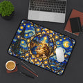 Stained Glass Nativity Desk Mat Traditional