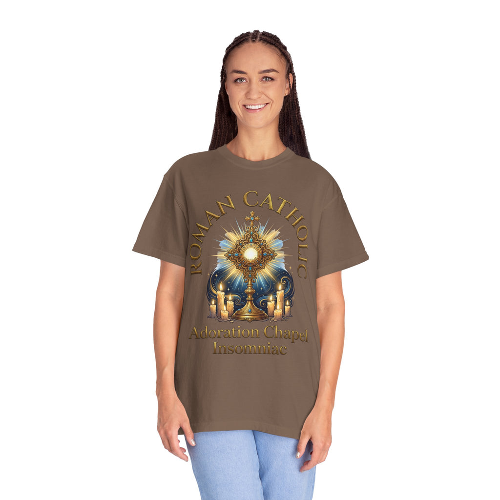 ROMAN CATHOLIC T-Shirt: Adoration Chapel Insomniac