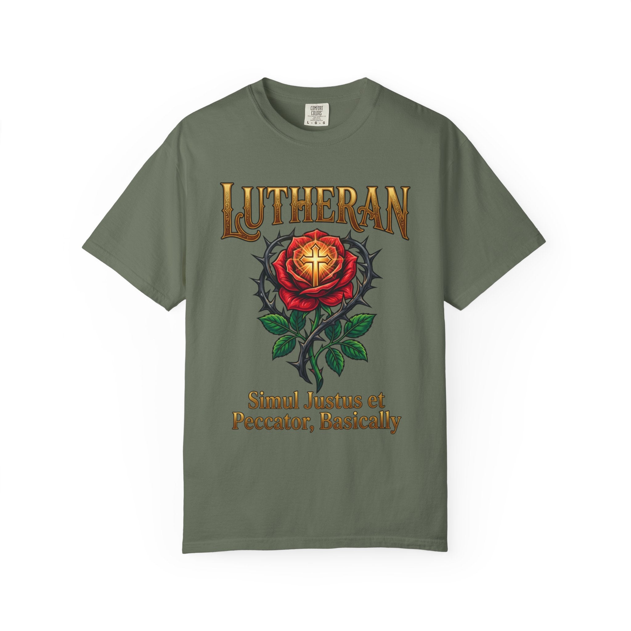 LUTHERAN T-Shirt: Simul Justus Et Peccator Basically