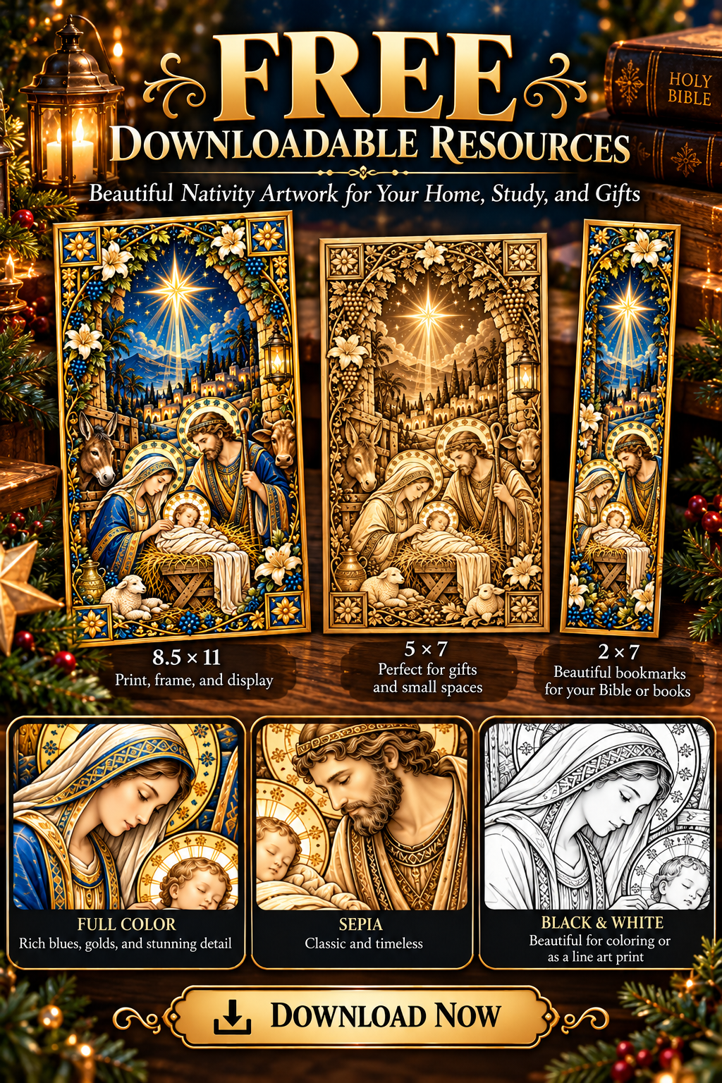 Nativity - FREE Printables – Aletheion Studio