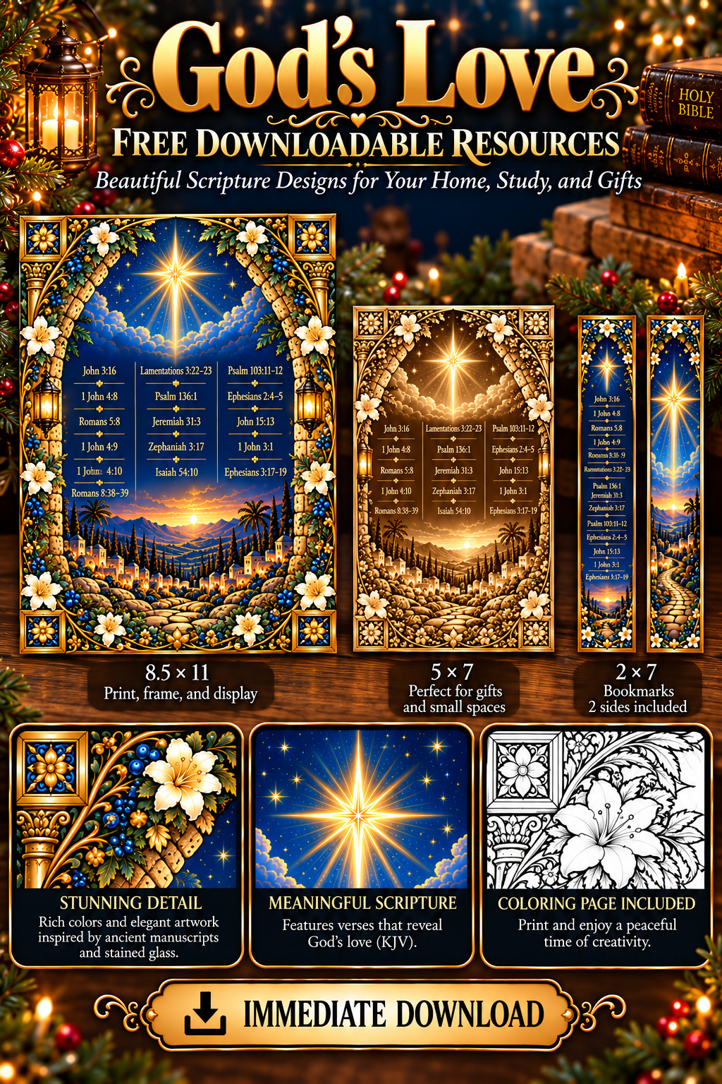 God's Love - FREE Printables – Aletheion Studio