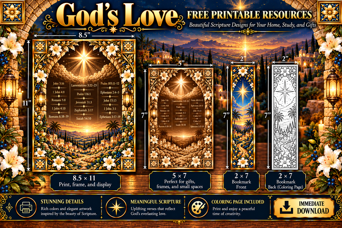 God's Love - FREE Printables
