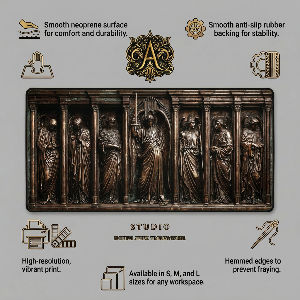 Synaxix of the Archangels Desk Mat | Byzantine Tradition